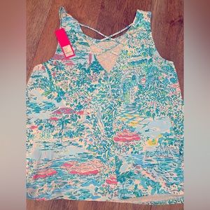 Lilly Pulitzer Kristen top gustavia sunshine city